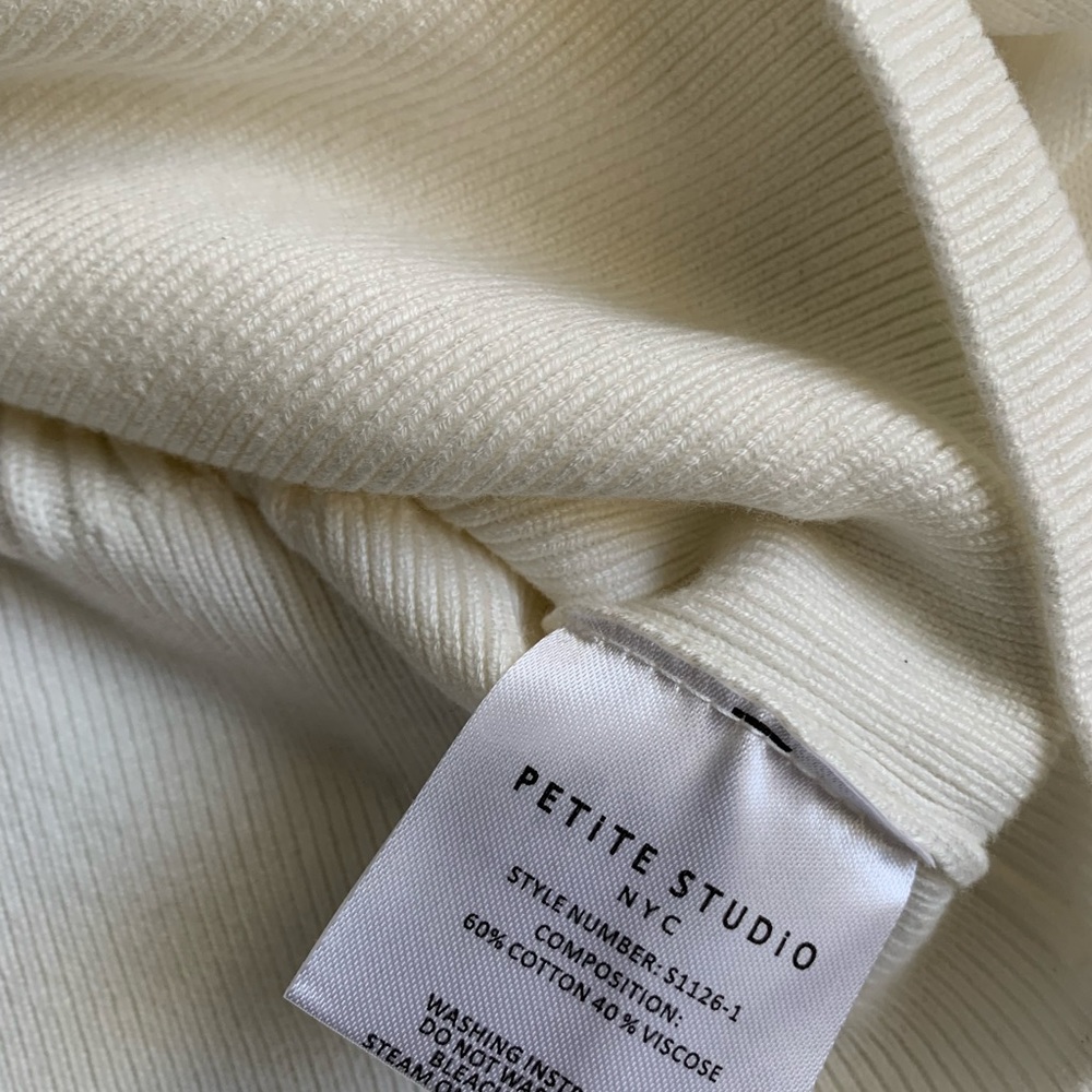 Petite Studio ivory cardigan - Picture 8 of 9